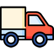 truck transporting files icon